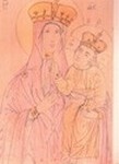 Тадулинская икона Божией Матери. Рисунок Д. Струкова.