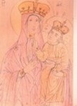 Тадулинская икона Божией Матери. Рисунок Д. Струкова.