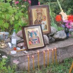 праздник Успения Матери Божией. Вечерня с акафистом. Слобода, монастырский холм.