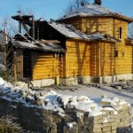3. Храм Ксении Блаженной  в д. Берники после пожара