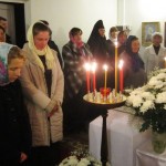 Пасхальное богослужение в монастыре.